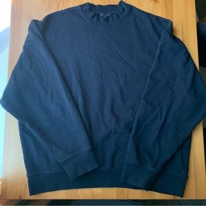 COS Men's Black Crew Neck Sweatshirt Sweater Size XL